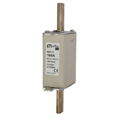 Wkładka topikowa NH do ochrony akumulatorów, magazynów energii DC NH1 gBat 200A 80V DC 004110095 ETI (004110095)