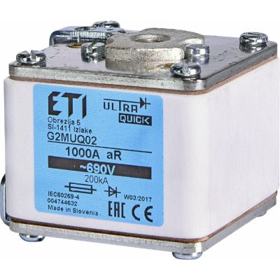Wkładka topikowa ultraszybka G2UQ01/800A 690V 004374530 ETI (004374530)