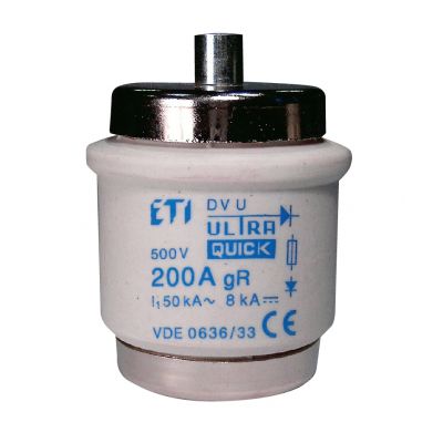 Wkładka topikowa ultraszybka DV UQ gR 200A 500V 004325003 ETI (004325003)