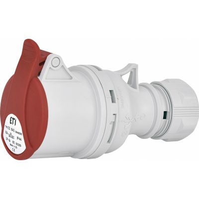 16A 400V 3P+PE Gniazdo przenośne IP44 ES 1643 004482001 ETI (004482001)