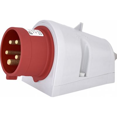 16A 400V 3P+N+PE,Wtyk odbiornikowy stały ze zwrotnicą faz IP44 EPO 1653 004482064 ETI (004482064)