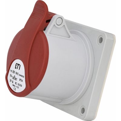 16A 400V 3P+PE Gniazdo tablicowe proste IP54 EER 1643 004482092 ETI (004482092)