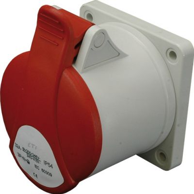 16A 400V 3P+N+PE Gniazdo tablicowe proste IP54 EER 1653 004482093 ETI (004482093)
