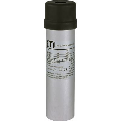 Kondensator LPC 2,5 kVAr, 400V, 50Hz 004656702 ETI (004656702)