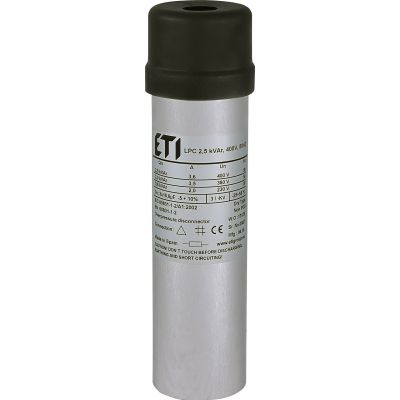 Kondensator LPC 2,5 kVAr, 400V, 50Hz 004656702 ETI (004656702)