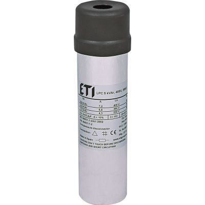 Kondensator LPC 5 kVAr, 400V, 50Hz 004656705 ETI (004656705)