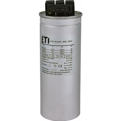 Kondensator LPC 10 kVAr, 400V, 50Hz 004656750 ETI (004656750)