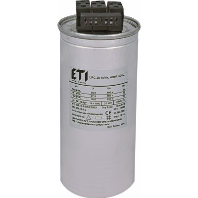 Kondensator LPC 20 kVAr, 400V, 50Hz 004656753 ETI (004656753)
