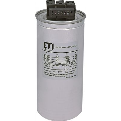Kondensator LPC 20 kVAr, 400V, 50Hz 004656753 ETI (004656753)