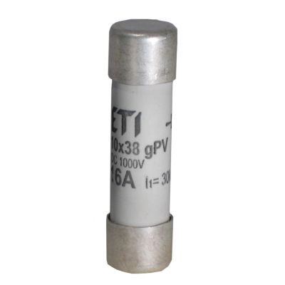 Wkładka topikowa cylindryczna PV CH10x38 gPV 1A 1000V DC 002625138 ETI (002625138)