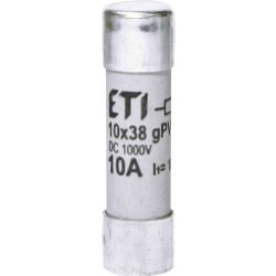 Wkładka topikowa cylindryczna PV CH10x38 gPV 10A 1000V UL 002625105 ETI (002625105)