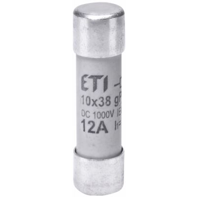 Wkładka topikowa cylindryczna PV CH10x38 gPV 12A 1000V UL 002625106 ETI (002625106)
