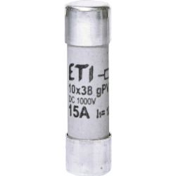 Wkładka topikowa cylindryczna PV CH10x38 gPV 15A 1000V UL 002625112 ETI (002625112)