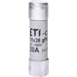 Wkładka topikowa cylindryczna PV CH10x38 gPV 20A 1000V UL 002625108 ETI (002625108)