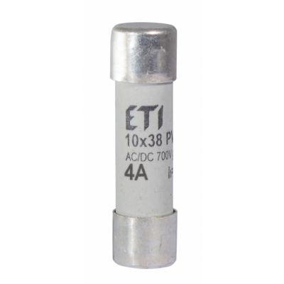 Wkładka topikowa cylindryczna PV gR 700V CH10x38 gR 4A 700V AC DC 002625018 ETI (002625018)