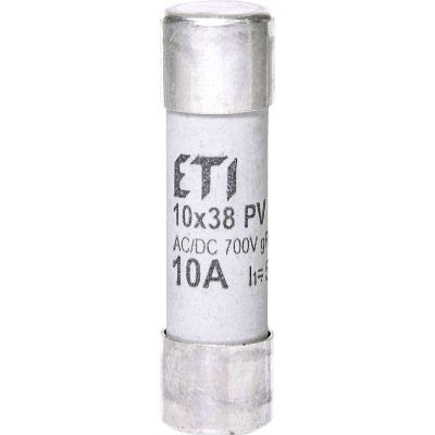 Wkładka topikowa cylindryczna PV gR 700V CH10x38 gR 10A 700V AC DC 002625021 ETI (002625021)