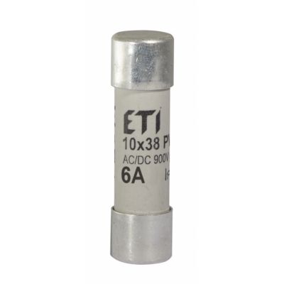 Wkładka topikowa cylindryczna PV gR 900V CH10x38 gR 6A 900V AC DC 002625029 ETI (002625029)