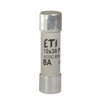 Wkładka topikowa cylindryczna PV gR 900V CH10x38 gR 8A 900V AC DC 002625030 ETI (002625030)
