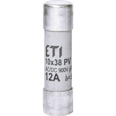 Wkładka topikowa cylindryczna PV gR 900V CH10x38 gR 12A 900V AC DC 002625032 ETI (002625032)
