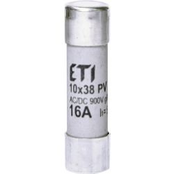 Wkładka topikowa cylindryczna PV gR 900V CH10x38 gR 16A 900V AC DC 002625033 ETI (002625033)