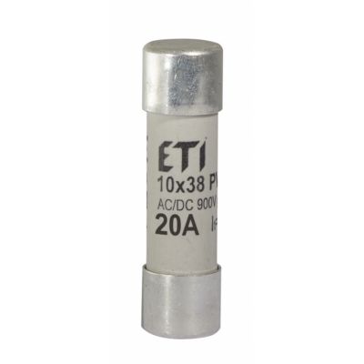 Wkładka topikowa cylindryczna PV gR 900V CH10x38 gR 20A 900V AC DC 002625034 ETI (002625034)
