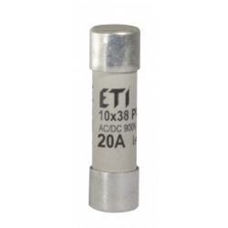Wkładka topikowa cylindryczna PV gR 900V CH10x38 gR 20A 900V AC DC 002625034 ETI (002625034)