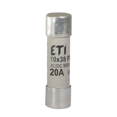 Wkładka topikowa cylindryczna PV gR 900V CH10x38 gR 20A 900V AC DC 002625034 ETI (002625034)
