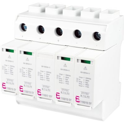 Ogranicznik przepięć T1 T2 (B C) - do systemów PV ETITEC M T12 PV 1100/10 5Y 002440675 ETI (002440675)