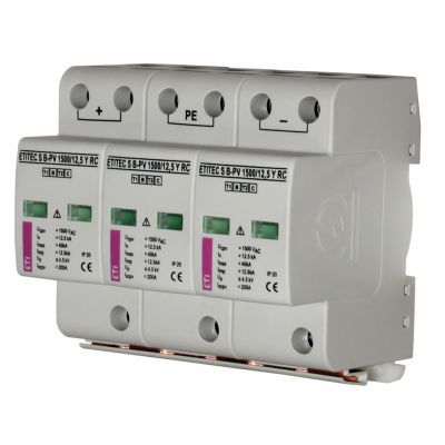 Ogranicznik przepięć T1 (B) - do systemów PV ETITEC S B-PV 1500/12,5 Y 002440270 ETI (002440270)
