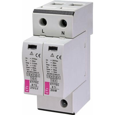 Ogranicznik przepięć T1+T2 (B+C) ETITEC B T12 275/12,5 1+1 002440329 ETI (002440329)