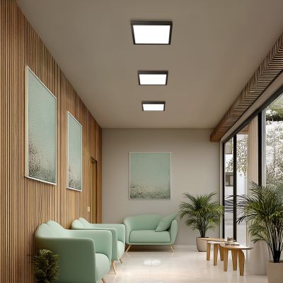 Panel LED NYMPHEA SELECT 24W/35W/40W ciepła/neutralna/zimna 230V 120ST IP20 40X40 czarny  (SLI031060CCT_PW)