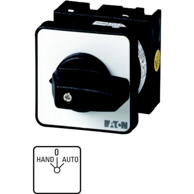 T0-1-15431/EZ Łącznik krzywkowy HAND‑0‑AUTO 1P 6,5kW 20A do wbudowania IP65 022245 EATON (022245)