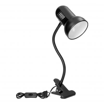 Lampka biurkowa z klipsem GANSO flex 15W E27 czarny ORNO (DL-21/B)