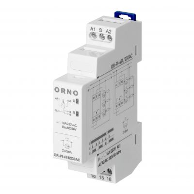 Przekaźnik instalacyjny bistabilny Economic, 16A, 230 VAC (OR-PI-474/230AC)