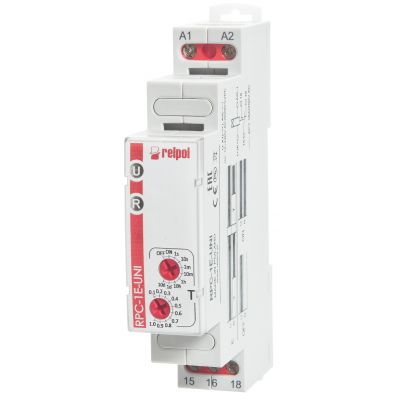 RELPOL Przekaźnik czasowy, gwiazda trójkąt, 12…240VAC/DC  RPC-2SD-UNI 863192 (863192)