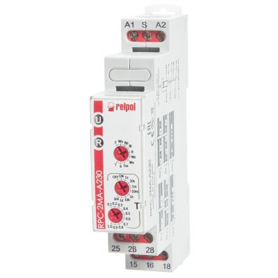RELPOL Przekaźnik czasowy 1P  wielofunkcyjny 230 V AC, RPC-1MB-UNI 863200 (863200)