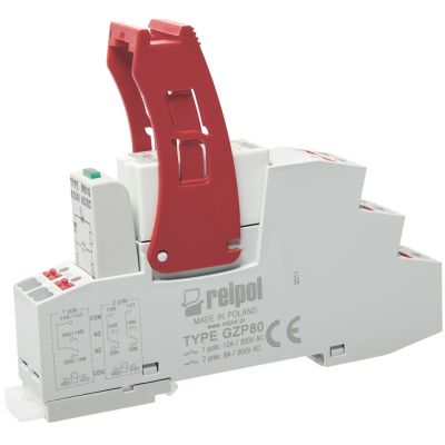 RELPOL  Przekaźnik interfejsowy PUSH-IN 1P, 24 VAC, 16 A PI85-024AC-M91G-PS-2011 864837 (864837)