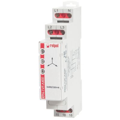 RELPOL Przekaźnik nadzorczy 1P, nadzór asymetrii, RPN-1VF-A400 864371 (864371)
