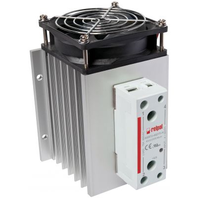 RELPOL Przekaźnik półprzewodnikowy jednofazowy 75A, 480 V AC, załączanie w zerze, sterowanie DC 4…32V  RSR72-48D75-H 2615993 (2615993)