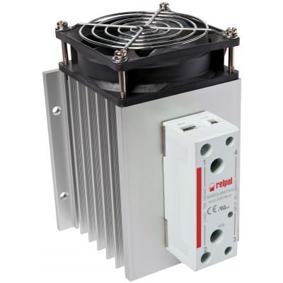 RELPOL Przekaźnik półprzewodnikowy  jednofazowy 75A, 240 V AC, załączanie w zerze, sterowanie AC 90…280 V RSR72-28A75-H 2615998 (2615998)