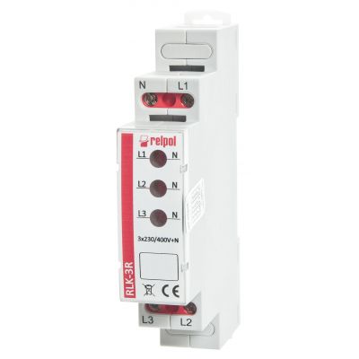 RELPOL Lampka kontrolno-sygnalizacyjna trófazowa czerwona RLK-3R 863029 (863029)