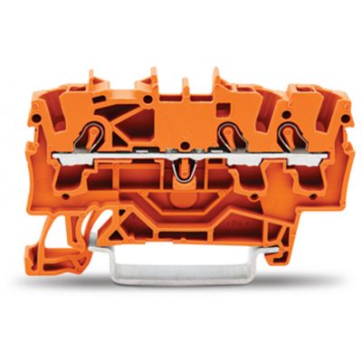 3-przewodowa złączka przelotowa 2,5mm2 pomarańczowa /100szt./ WAGO (2002-1302)