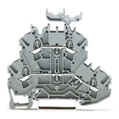 Złączka dwupiętrowa przelotowa/przelotowa szara /50szt./ WAGO (2002-2231)