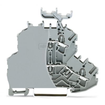 Złączka dwupiętrowa przelotowa/przelotowa szara /50szt./ WAGO (2002-2231/099-000)