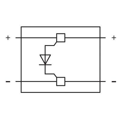 Pusty wtyk typ 4 z diodą 1N4007 2002-880/1000-411 /50szt./ WAGO (2002-880/1000-411)