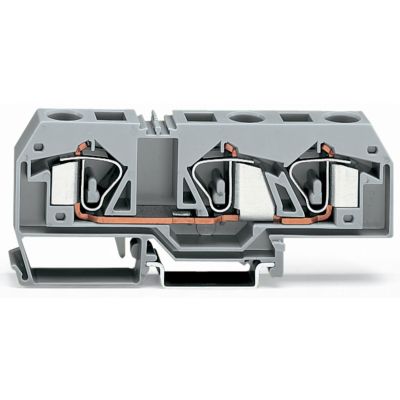 3-przewodowa złączka przelotowa 16mm2 szara /20szt./ WAGO (283-671)
