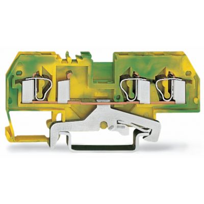 3-przewodowa złączka PE 4mm2 żółto-zielona /50szt./ WAGO (281-687)