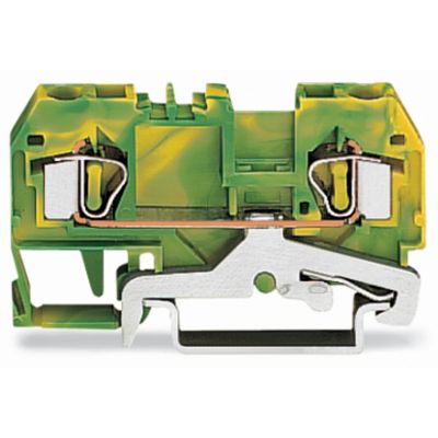 2-przewodowa złączka PE 4mm2 żółto-zielona /50szt./ WAGO (281-907)