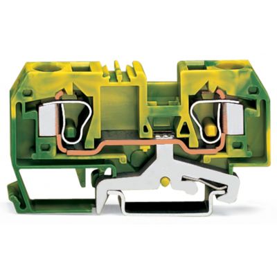 2-przewodowa złączka PE 10mm2 żółto-zielona /25szt./ WAGO (284-907)