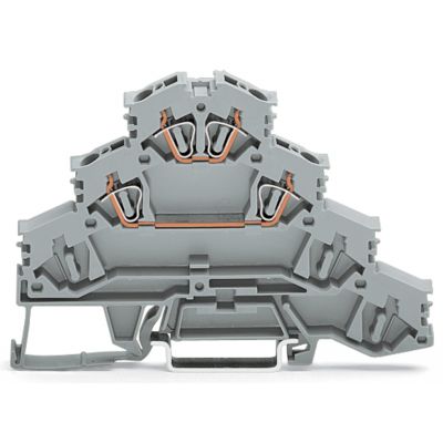 Złączka czteropiętrowa do silników elektrycznych szara /50szt./ WAGO (281-531)